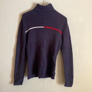 Tommy Hilfiger Navy Turtle Neck